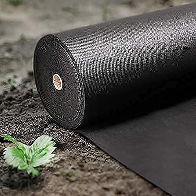 GeotextileWeed Barrier FabricGarden Weed Barrier Landscape Fabric Durable/Heavy-Duty Weed Block Gardening MatHigh PermeabilityEasy Setu Convenient Design (Color : Black Size : 1x20m/3.3x65.62