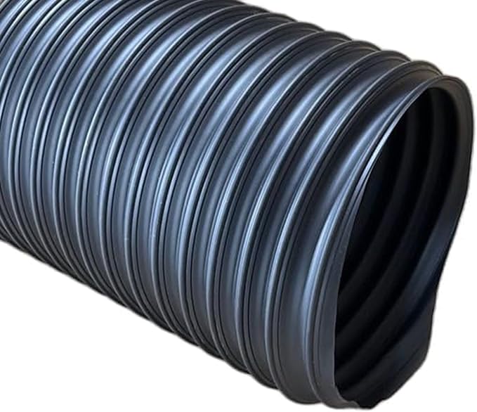 Trac Vac Agrifab DR Cyclone Replacement Flexible Leaf Vacuum Grass Catcher Bagger T-7 Black Hose 10 Foot of 8 Inch