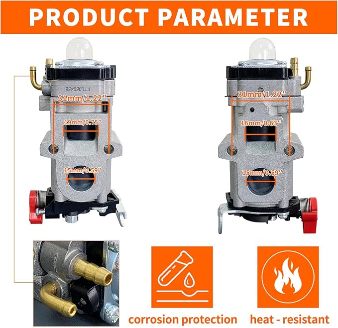 Ruixing OEM A021004920 PB-9010T Carburetor for Echo PB8010T PB-8010T PB-9010 PB8010H PB-8010H PB-9010T PB-9010H Backpack Blower Parts WYAB-1 Shindaiwa EB810RT EB810 EB910 EB910RT Leaf Blower
