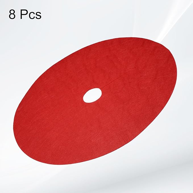 HARFINGTON 8pcs Tree Mulch Ring 20.5 Inch Non-Woven Round Tree Protector Weed Barrier Mat Plant Cover Rings for Weed Grass Control Root Protection Red
