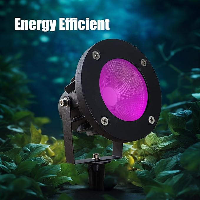 Color Spot Lights Outdoor 120V 25W - Strobe Lights Halloween for Yard Tree &amp House - Color Changing Strobe Light for Parties Christmas Halloween Decorations