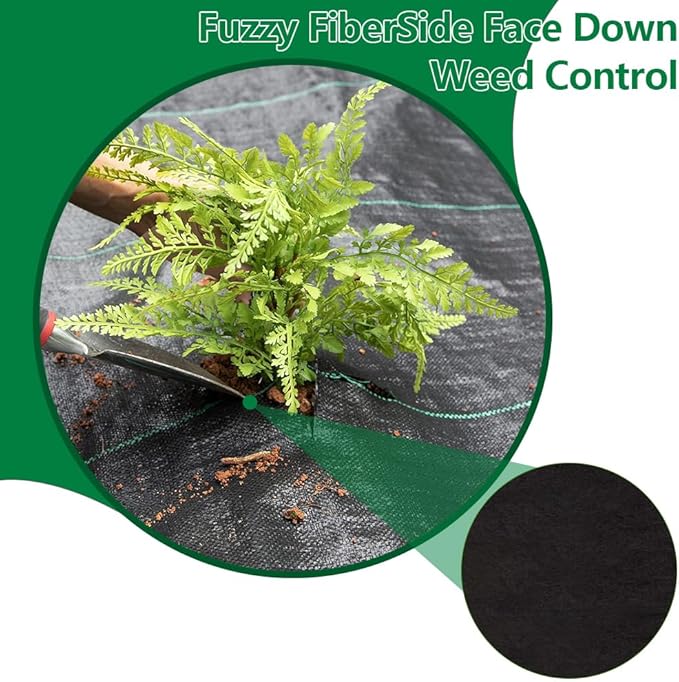 4ft x 300ft Weed Barrier Landscape Fabric Heavy Duty5.3 oz Weed Blocker Garden Ground Cover FabricGarden Control ClothGround Cover with Woven Weed ClothDurable Landscaping FabricVelvet Back