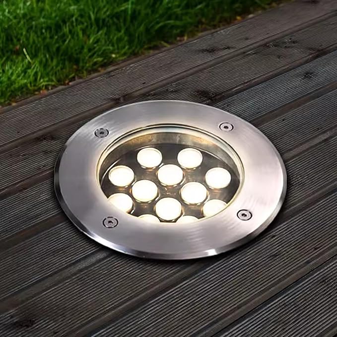 LED Underground Light IP66 Waterproof AC85-110V Buried Lights for Garden Yard Driveway Patio Pathway Step Deck Decoration Landscape Spotlight