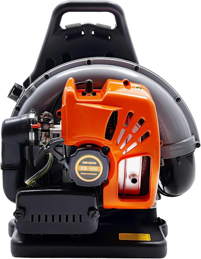2-Stroke 63.3CC Backpack Gas Powered Leaf Blower 2.7KW Commercial Gasoline Grass Lawn Blower Heavy Duty Gas Leaf Blower with Air-Cooled &amp 1.8L Fuel Tank for Yard Lawn Care Snow Removal