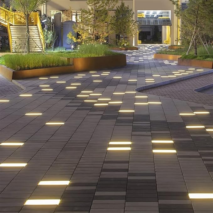 Outdoor Recessed LED Spotlight - Waterproof IP67 Rectangular Underground Yard Light