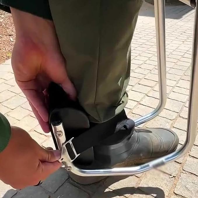 Knee Seat for GardeningPortable Kneeseat Leg BraceStrap On Kneeling Device for Garden Protection Knees Feet Leg