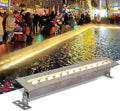 Rectangle Landscape Lights - Underwater RGB Pool Spotlights AC 24V Low Voltage IP68 Waterproof for Parties and Rockeries