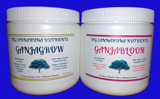 Big Cannahuna Nutrients Ganjagrow - Fertilizer for Vegetative Growth in Plants 500 Grams