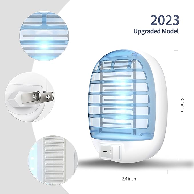 6 Packs Bug Zapper Indoor Fly Traps for Indoors Insect Traps for Home Mosquito Killer for Kids &amp Pets Home Kitchen Bedroom Baby Room Office-2
