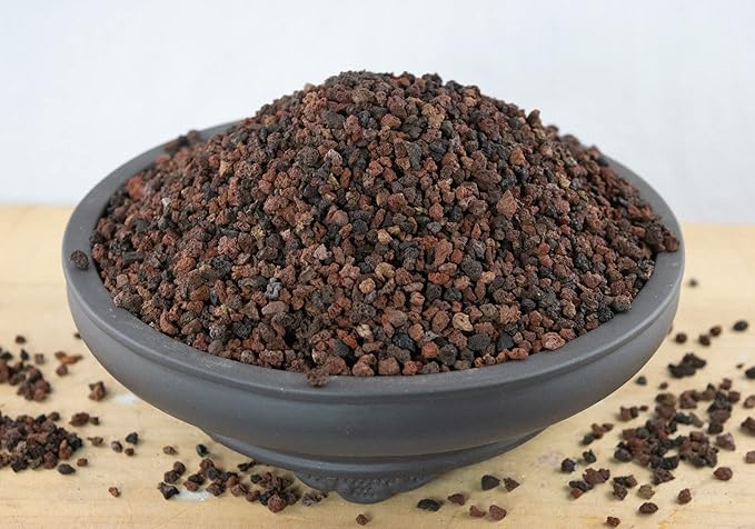 6 Quarts 1/8- 3/16 Pre Mix Red / Black Lava for Cactus &amp Bonsai Tree Soil Mix -qln