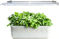 2FT Suction Cup Style Plant Grow Light12W LED Grow Lamp Fixture on Wall Seed Starter kit 6500K Cool White Enhanced Blue Light Height Adjustable Herbs Growing lamp IP54
