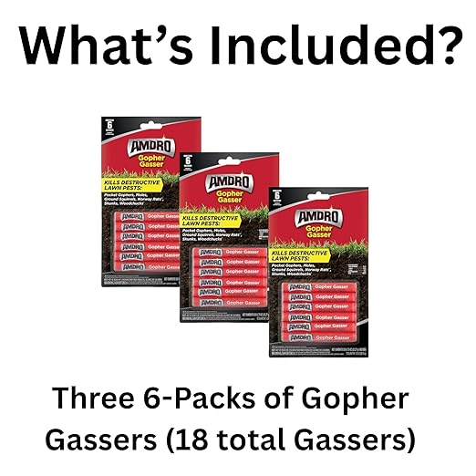 Gasser - This Bundle Pack Contains 3-Packs of Gopher Gassers Outdoor Fly Trap [2 Pack] - Non-Toxic Dissolvable Bait - Fly Control for Patios - Includes Hanging Ties