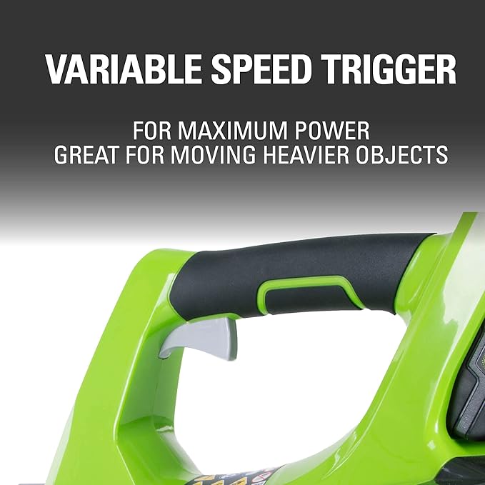 Greenworks 24V Axial Leaf Blower (100 MPH / 330 CFM) 2Ah Battery and Charger Included