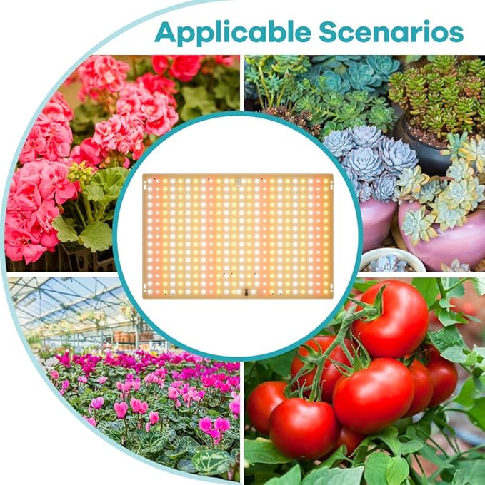 2PCS 500W LED Sunlight Plant Panel Lamps 100-277V Greenhouse Tent Hydroponic Fill Light UV/IR Full Spectrum Indoor Seedings Cultivation Lights 110V Sunlike Sapling Vege Fruit Flower Moss Succulent
