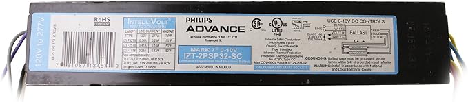 Advanced IZT-2PSP32-SC Fluorescent Ballast 2 Lamp F32 T8 32W 120/277V