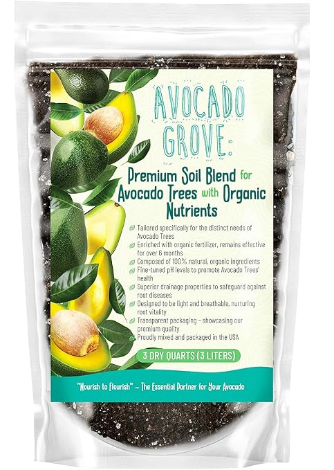 6-4-6 Avocado and Citrus Tree Professional Fertilizer &amp Organic Avocado Tree Soil Bundle - Quick Release Nitrogen Fertilizer Indoor Outdoor Gardening &amp 100% Natural Ingredients (4-3 Quart)