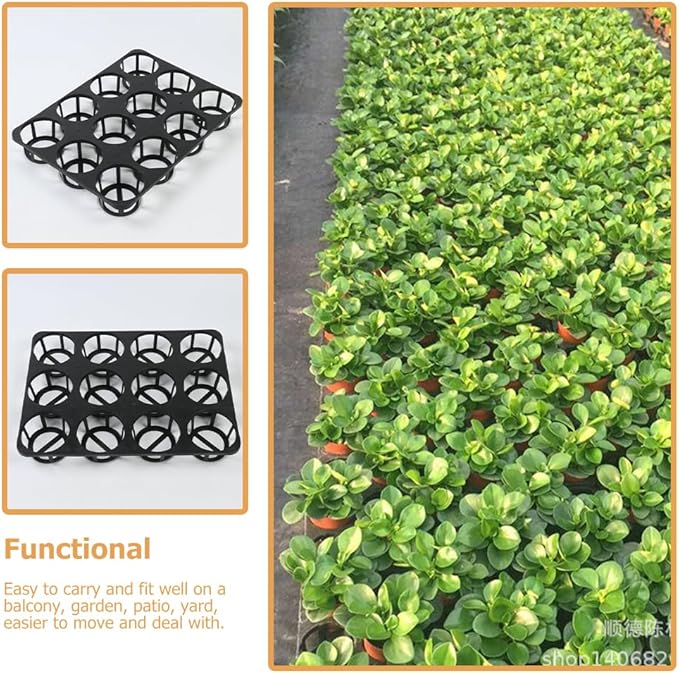 Operitacx 5pcs Nursery Pot Bracket Round Hole Germination Tray Racks Lightweight Planting Stand for Easy Storage Design for Pots for Gardening Enthusiasts