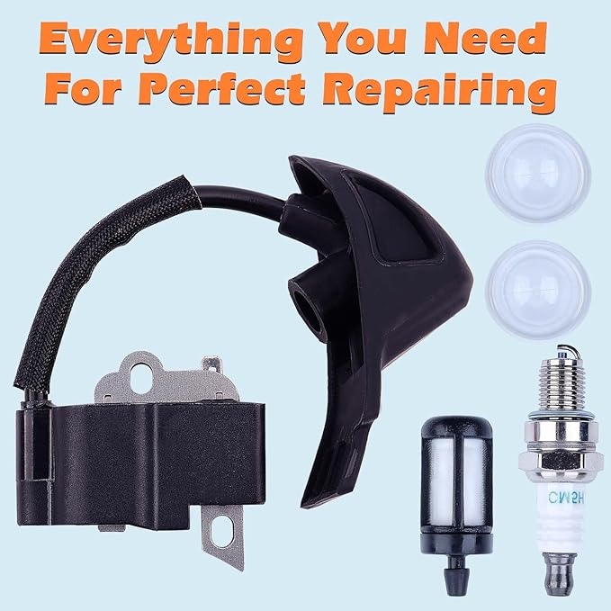 Ignition Coil Spark Plug Kit For Stihl BG56 BG86 BG86C BG56C SH56 SH86 SH56C SH86C Handheld Leaf Blower BR200 Backpack Blower 4241 1316 A 4241 1306 A 4241 1306 B 4241 1300 B 0000 1322 A