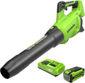 Greenworks 40V (160 MPH / 700 CFM) Cordless Brushless Axial Leaf Blower 8.0Ah Battery and Charger Included