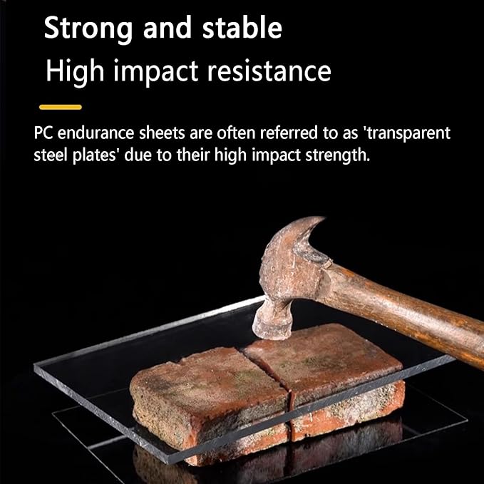 Polycarbonate sheets skylight panels shed roofing panelsPolycarbonate Plastic Sheetleisure huts suitable for outdoor garden greenhouse canopy awnings. Transparent color.(Brown3.3 x 49.2ft)