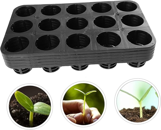 5pcs Plant Germination Tray Plant Growing Trays for Indoor Growth Lightweight and Convenient for Flowers and Vegetables