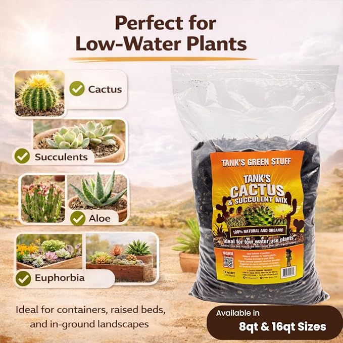 Tank's Cactus &amp Succulent Mix 16 qt Bag