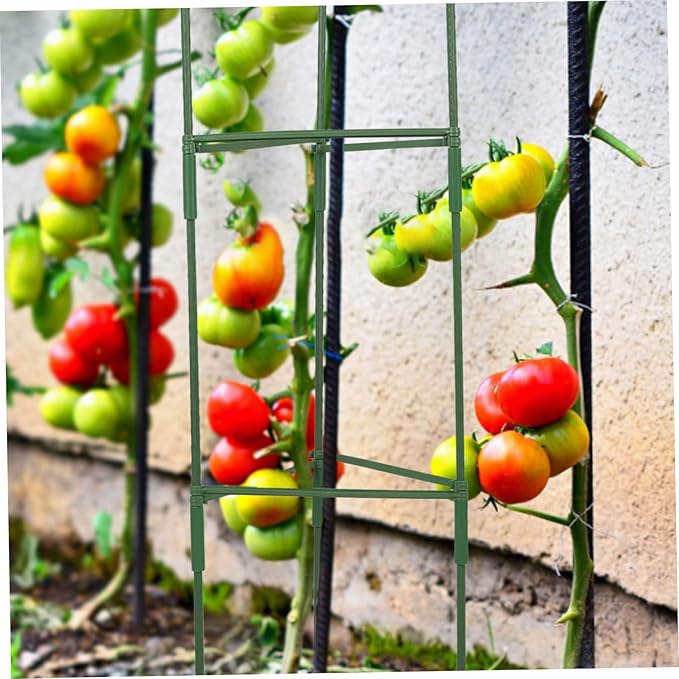 3Sets Metal Garden Trellis for Climbing Plants Durable Support Frame for Potted Plants Unique Design for Flowering Vines Vegetables for Charming Outdoor Spaces