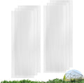UMIG 6 PCS 6' x 2' x 0.24'' Polycarbonate Greenhouse Panels Twin-Wall Waterproof UV Protected Corrugated Plastic Roof Panels Sheets Clear Replacement Panels for Greenhouse Outdoor Plant
