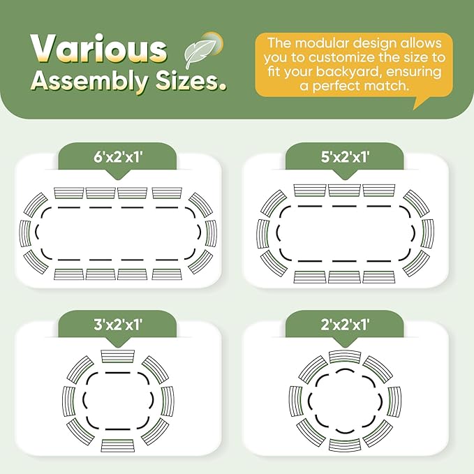 KING BIRD Raised Garden Bed Kit 2025 Upgraded Modular DIY Galvanized Planter Garden Box Outdoor for Gardening Vegetables Flowers Elegant Roman Column Design 47x24x24 in Silver