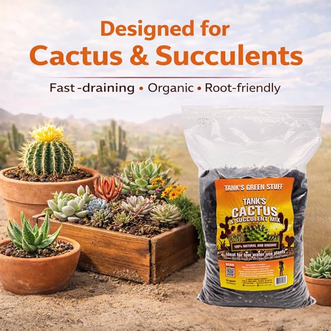 Tanks Cactus and Succulent Mix 8 qt Bag