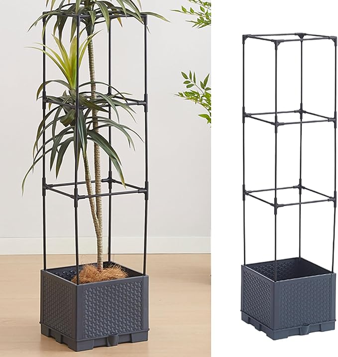 Planter with Trellis - with Trellis Self-Watering Cage | Outdoor Plant Raised Garden Bedsfor Tomato Cucumber Pea Grape Vines Vegetable Flower Fruit Potted Indoor