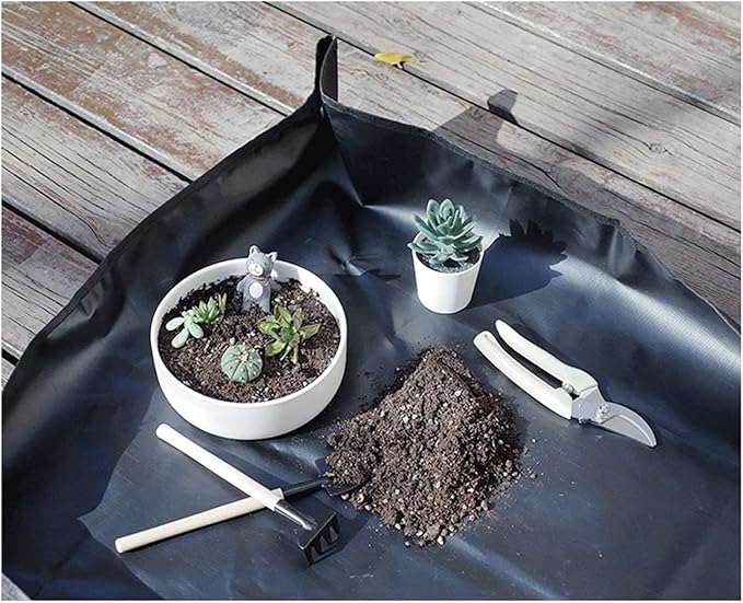Gardening Potting Plant Planting for Indoor Plants Repotting Mat Change Soil Plant Care for Succulent Flower Plant Transplanting Foldable Protable Thicken (Size : 100 * 100cm)