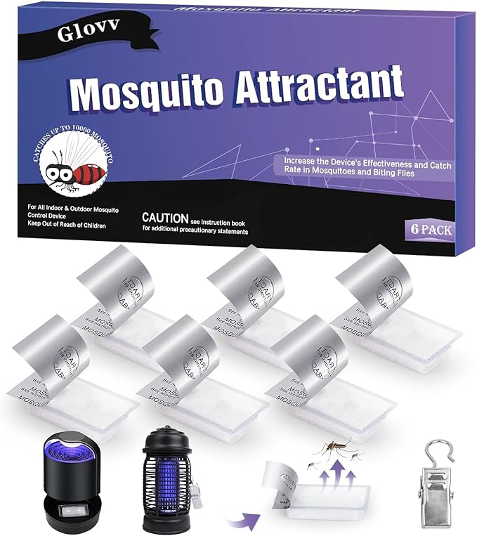 6 Mosquito Attractant Bait Refill Cartridge for Fruit Bug Zapper &amp Fly Traps Compatible with Most of Mosquito Flying Traps for Indoors