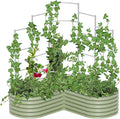 Vego Garden Modular Wall Trellis System 5.5' Long for 5.5' x 5.5' Standard Size L-Shaped Garden Beds (Garden Beds Not Included)
