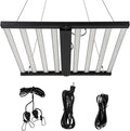 Garvee 600w 8-Bar LED Grow Light with Dimmable Full Spectrum - Foldable Design for 4x4Ft Coverage - 120v Commercial Plant Growing Lamp for Indoor Gardens &amp Vertical Farming