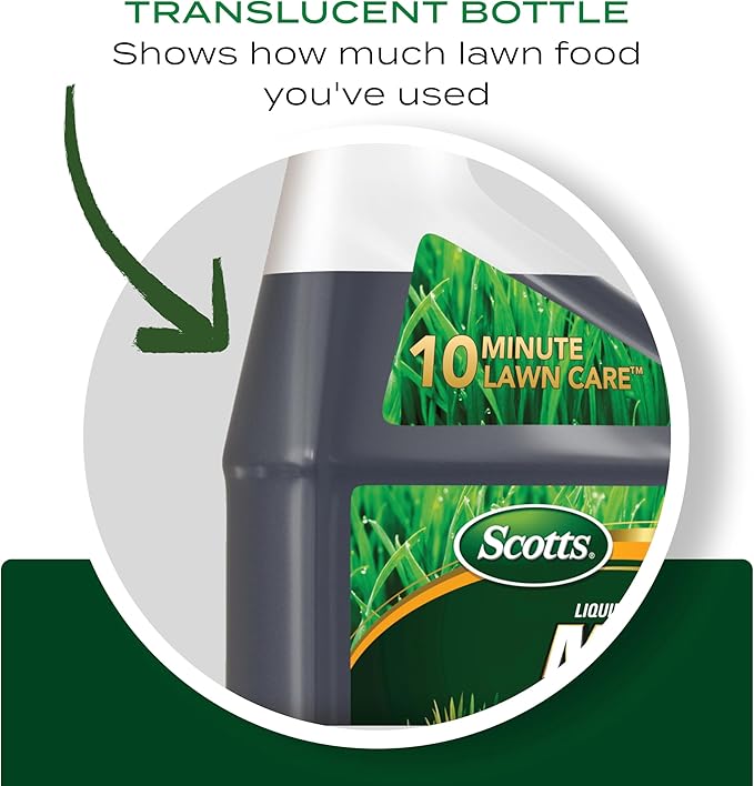 Scotts Liquid Green Max Lawn Food Lawn Fertilizer and Iron Supplement for Any Grass Type 29-0-0 32 fl. oz.