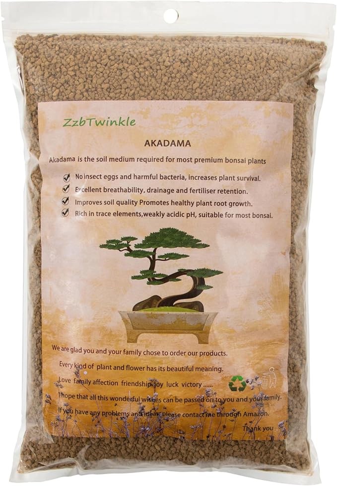 Japanese Super Hard Akadama Bonsai Soil - Extra Small Grain (2-4mm) 6 lb (3.6 QT) | Premium Volcanic Clay Medium for Cuttings Seedling Cultivation &amp Fine-Rooted Bonsai