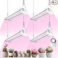 Barrina TX18 1FT Hanging Grow Light 72W(4 x 18W 360W Equivalent) High PPFD Full Spectrum Mechanical Timer LED Grow Lights for Seed Starting Vegetable with On/Off Switch Linkable 4 Packs