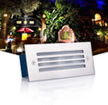 Embedded Stair Corner Ground Lights IP65 Waterproof Outdoor Landscape Lamp 5W Rectangular LED Beam Spotlight Garden Courtyard Underground Lights(Green5w(12v))