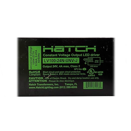 LV100-24N-UNV-J Constant Voltage LED Driver 100W @ 24V 120-277V