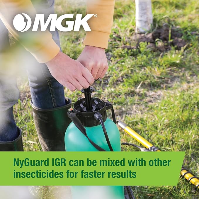 MGK NyGuard® IGR Concentrate | Cockroach Flea Ant Fly and Mosquito Concentrate | Insect Growth Regulator | for Indoor/Outdoor Applications | 140 ML