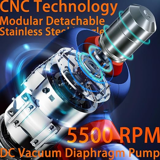 Cordless Electric Disinfection Fogger Detachable Stainless Steel Nozzle 3-Gear Adj 14.2oz Sanitizer Atomizer Blue Light Nano Spray Gun for Place Cleaning/High-Touch Item Contactless Sanitization