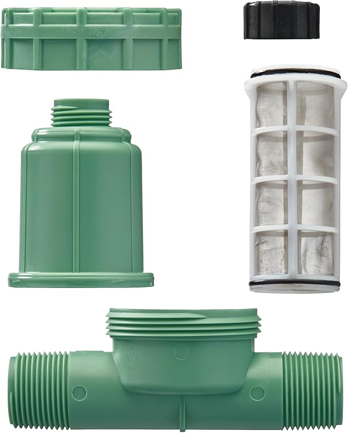 Orbit 2 Pack 2-in-1 Drip Irrigation Filter and 30 PSI Pressure Regulator - Micro-Irrigation Valve - Water Flow Reducer