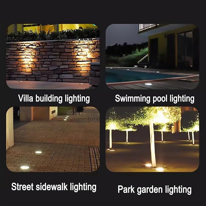 Landscape Light - 220V Ultra-Thin Underground Lamp Outdoor Recessed Spot Light LED Flood Light Beam Spotlights IP67 Outdoor Waterproof Lawn Lamp Garden Underground Lamp(Red1W)