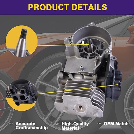 Short Block Engine Assembly SB1127 Compatible with Echo Backpack Blowers PB-8010H PB-8010T PB-9010H PB-9010T Durable Replacement for High-Performance Leaf Blowers