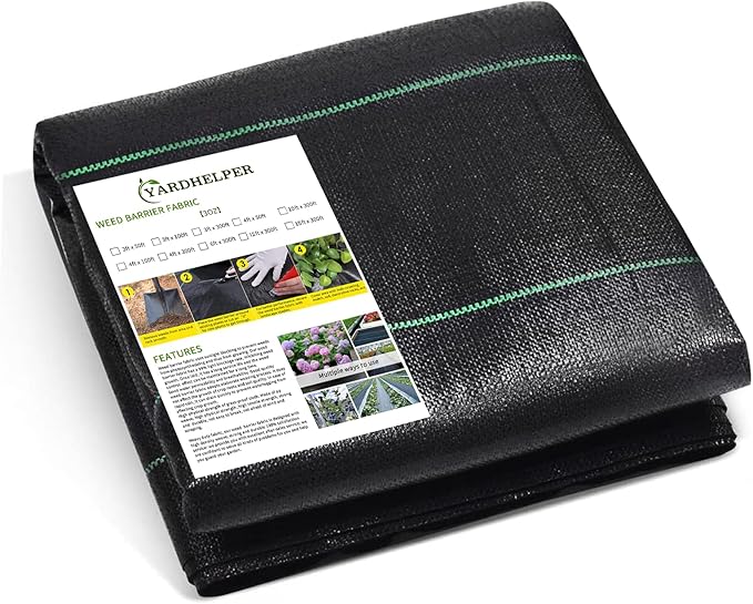 Weed Barrier Fabric Landscape Driveway Fabric Heavy Duty Garden 3ft x 50ft Landscaping Fabric Outdoor Weed Mat Weed Control Gardening Mat Geotextile Fabric