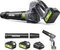 Leaf Blower for Lawn: 550CFM Battery Electric Cordless Small Blower with Swivel Head Total 8.0 Ah Battery &amp Charger - Mini-Leaf for Decker Car Patio Yard