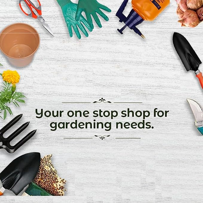 RK_Enterprises Garden Tool Set - 3 Pcs (Small Trowel 2 Inch Khurpi Weeder) | Terrace Gardening Accessories| Tools Kit for Home Gardening | Essential Farming Spade Shovel for Gardening | Tool Kit