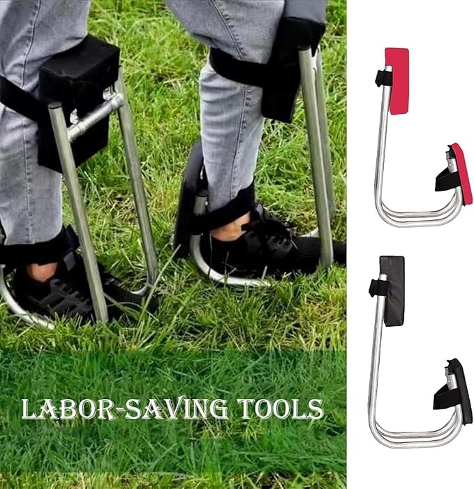Knee Seat for Gardening Kneeling and Seat Strap on Kneeling Device for Garden Ergonomic Knee Protection and Ankle Support Knee Seat for Garden One Leg for Farm Work (1PCS)(Red)