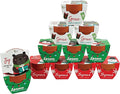 BUZZY Seeds Holiday Mini Spruce Kit 12-Pack – Terracotta Pots with Bear Penguin and Snowman Designs All-in-One Tree Seed Starter Set Stocking Stuffer Party Favor
